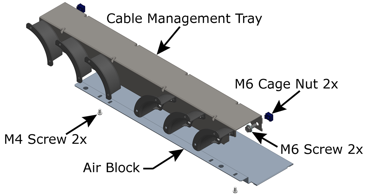 Top Cable Management Tray