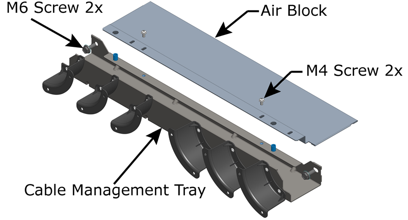 Bottom Cable Management Tray